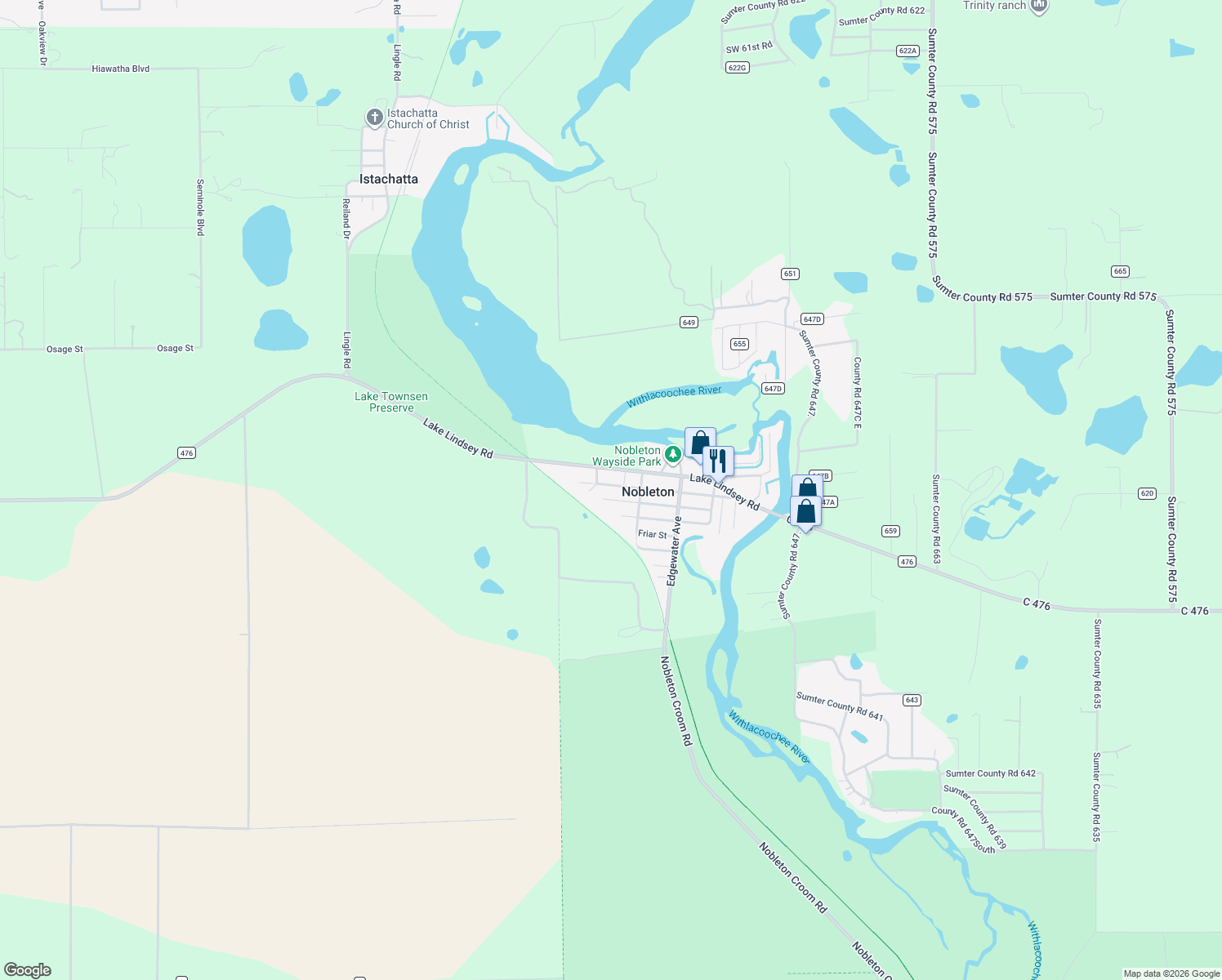 map of restaurants, bars, coffee shops, grocery stores, and more near 28424 Forbes Street in Brooksville