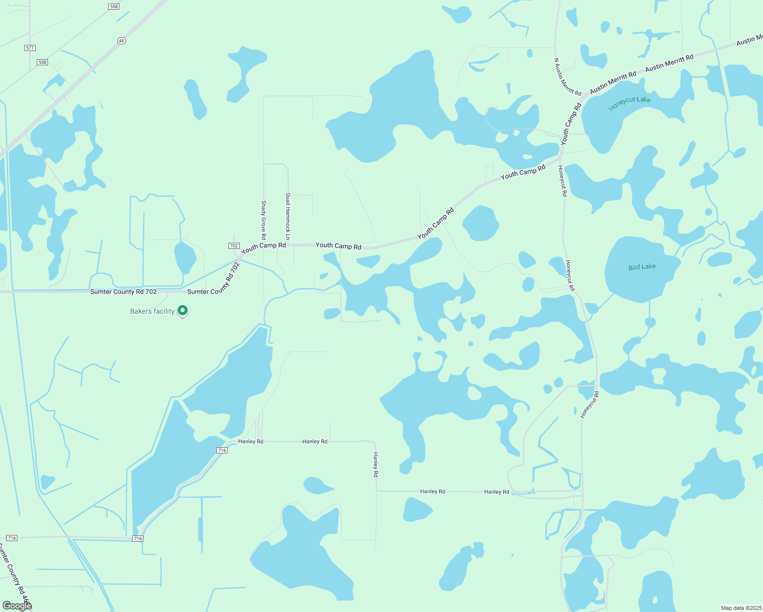 map of restaurants, bars, coffee shops, grocery stores, and more near 20808 Sunridge Road in Groveland