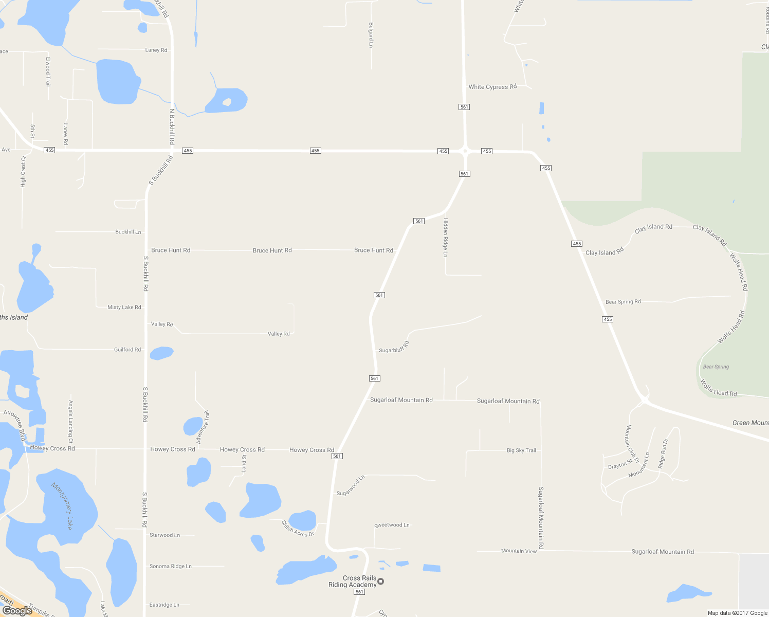 map of restaurants, bars, coffee shops, grocery stores, and more near 21206 County Road 561 in Clermont