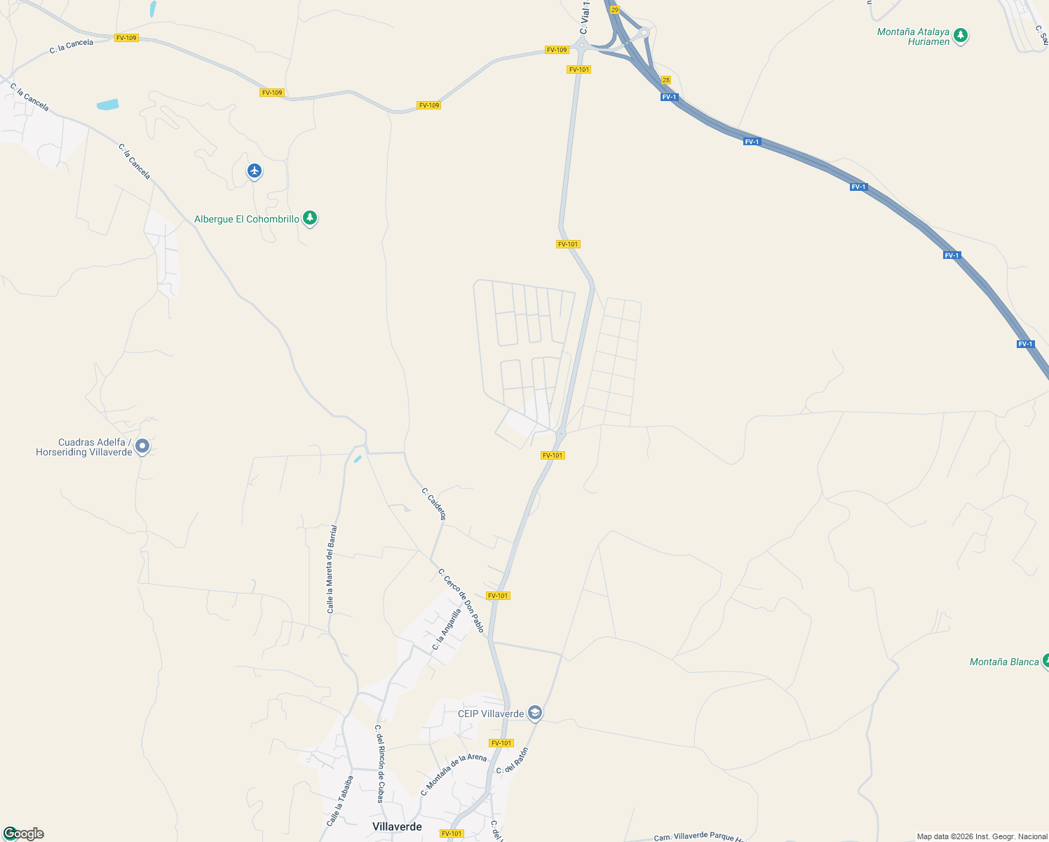 map of restaurants, bars, coffee shops, grocery stores, and more near 3 Calle Puipana in La Oliva