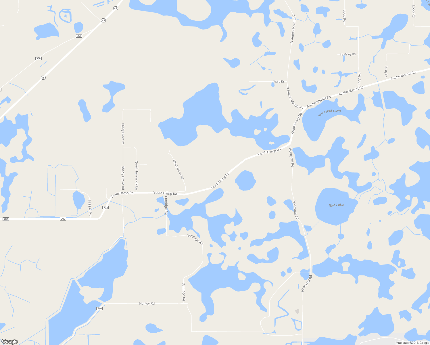 map of restaurants, bars, coffee shops, grocery stores, and more near 905 Youth Camp Road in Groveland