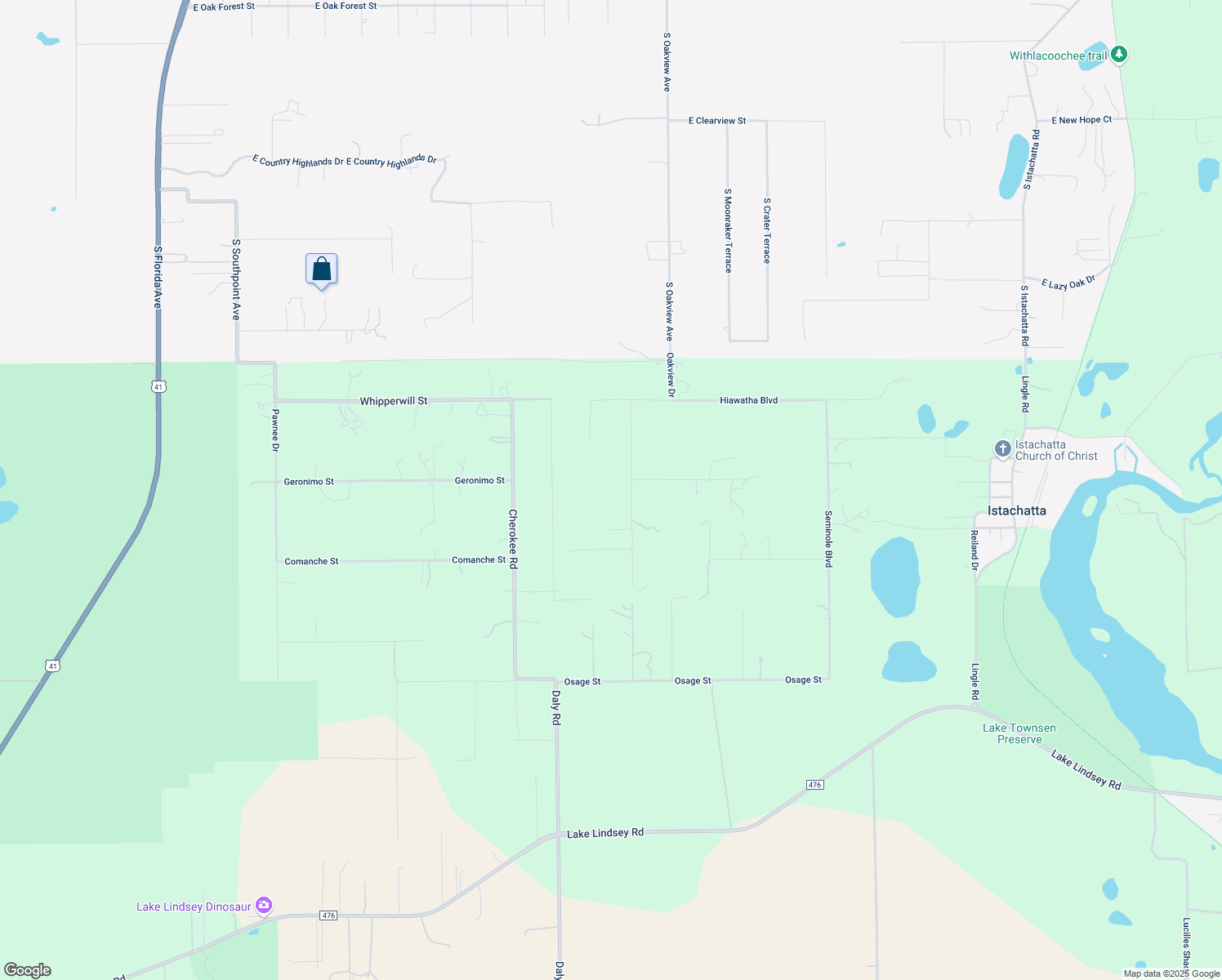 map of restaurants, bars, coffee shops, grocery stores, and more near 16325 Hibiscus Road in Brooksville