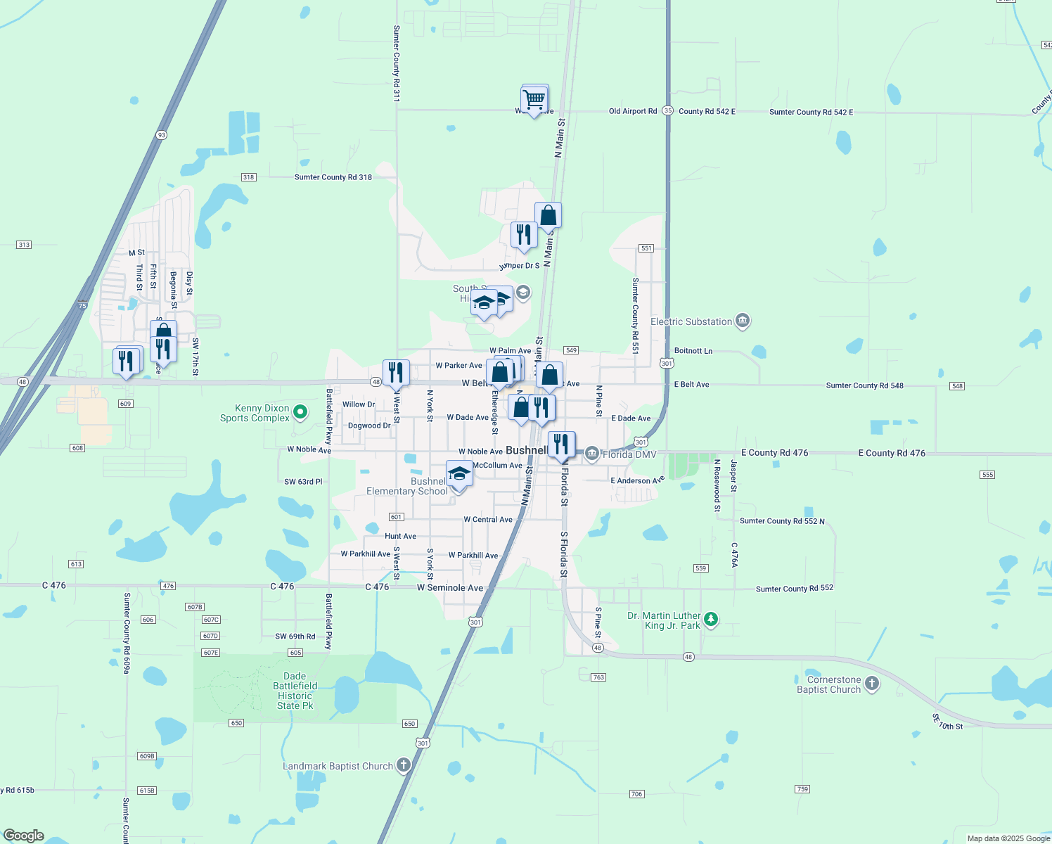 322 North Main Street Bushnell - Lng= 82.112932 