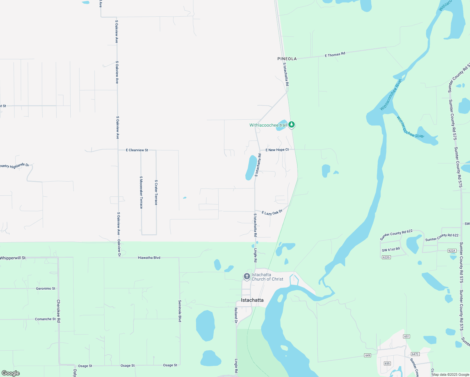 map of restaurants, bars, coffee shops, grocery stores, and more near 9165 East Floral Acres Court in Floral City