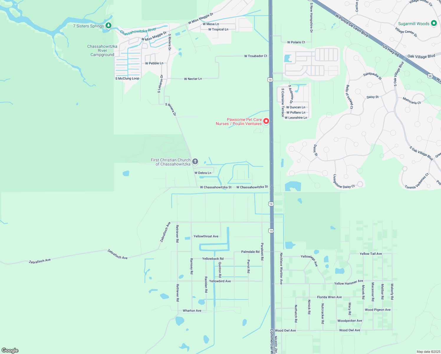 map of restaurants, bars, coffee shops, grocery stores, and more near 11370 South Turkeyfoot Point in Homosassa