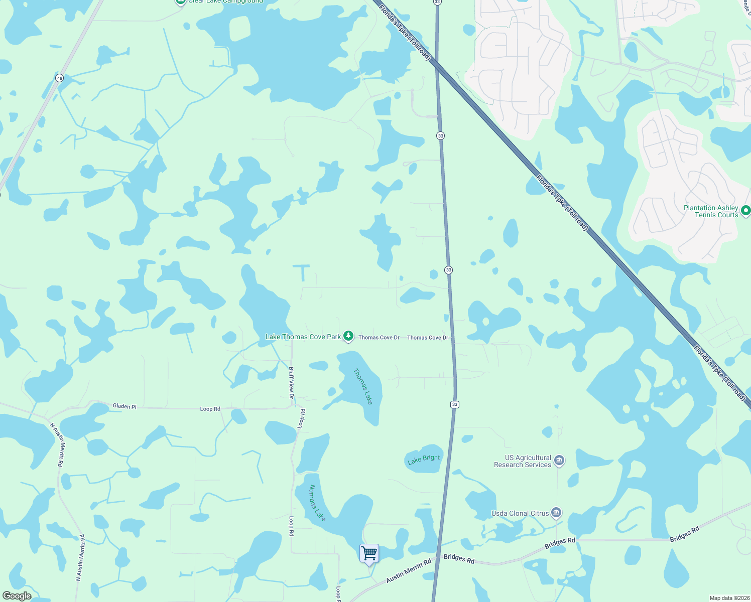 map of restaurants, bars, coffee shops, grocery stores, and more near 3146 Hammock Grove Road in Groveland