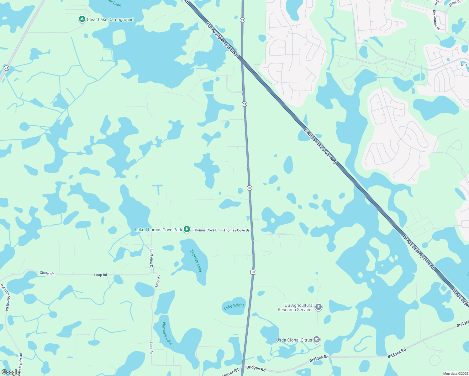 map of restaurants, bars, coffee shops, grocery stores, and more near 3417 Hammock Grove Road in Groveland