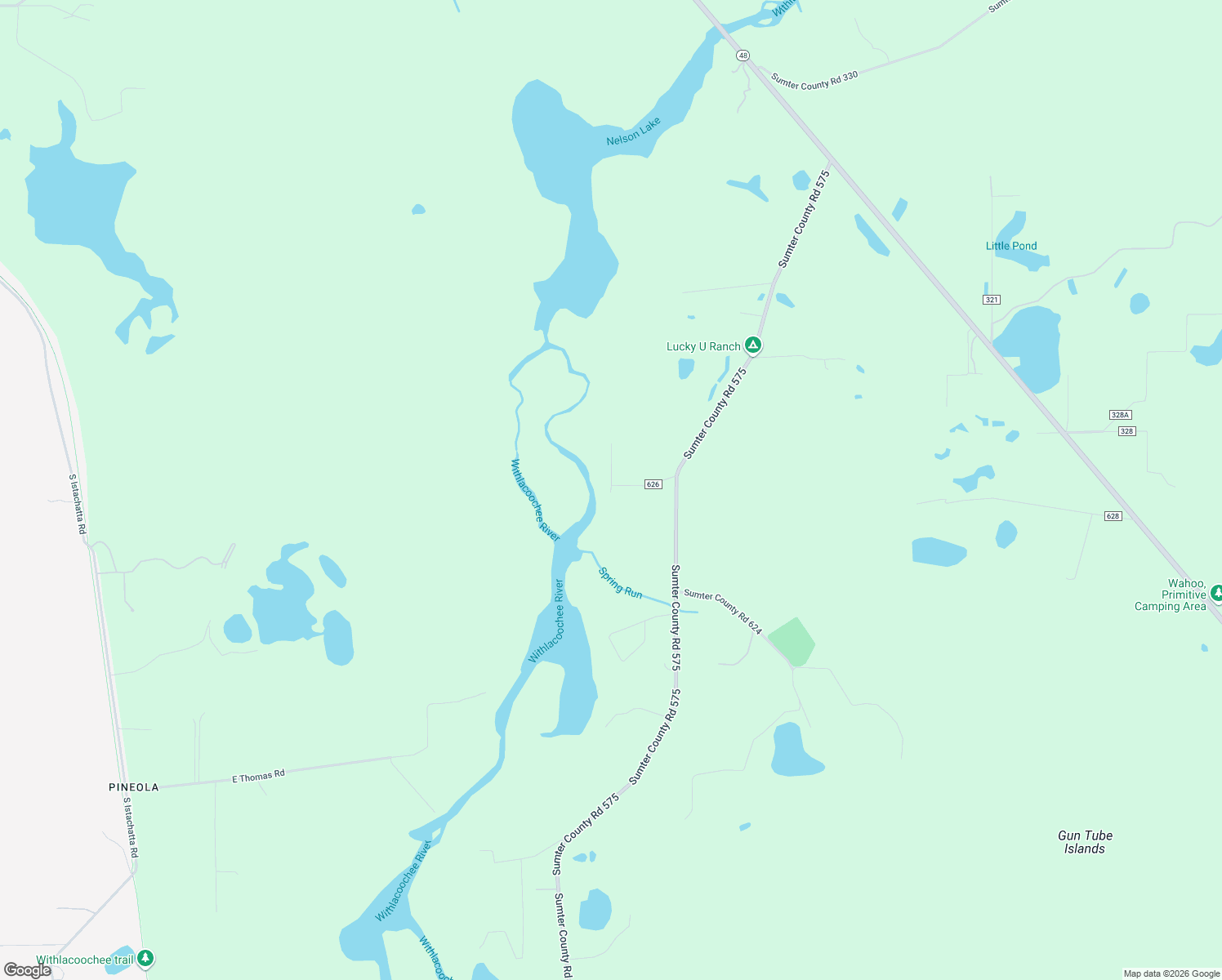 map of restaurants, bars, coffee shops, grocery stores, and more near 3726 County Road 626 North in Bushnell