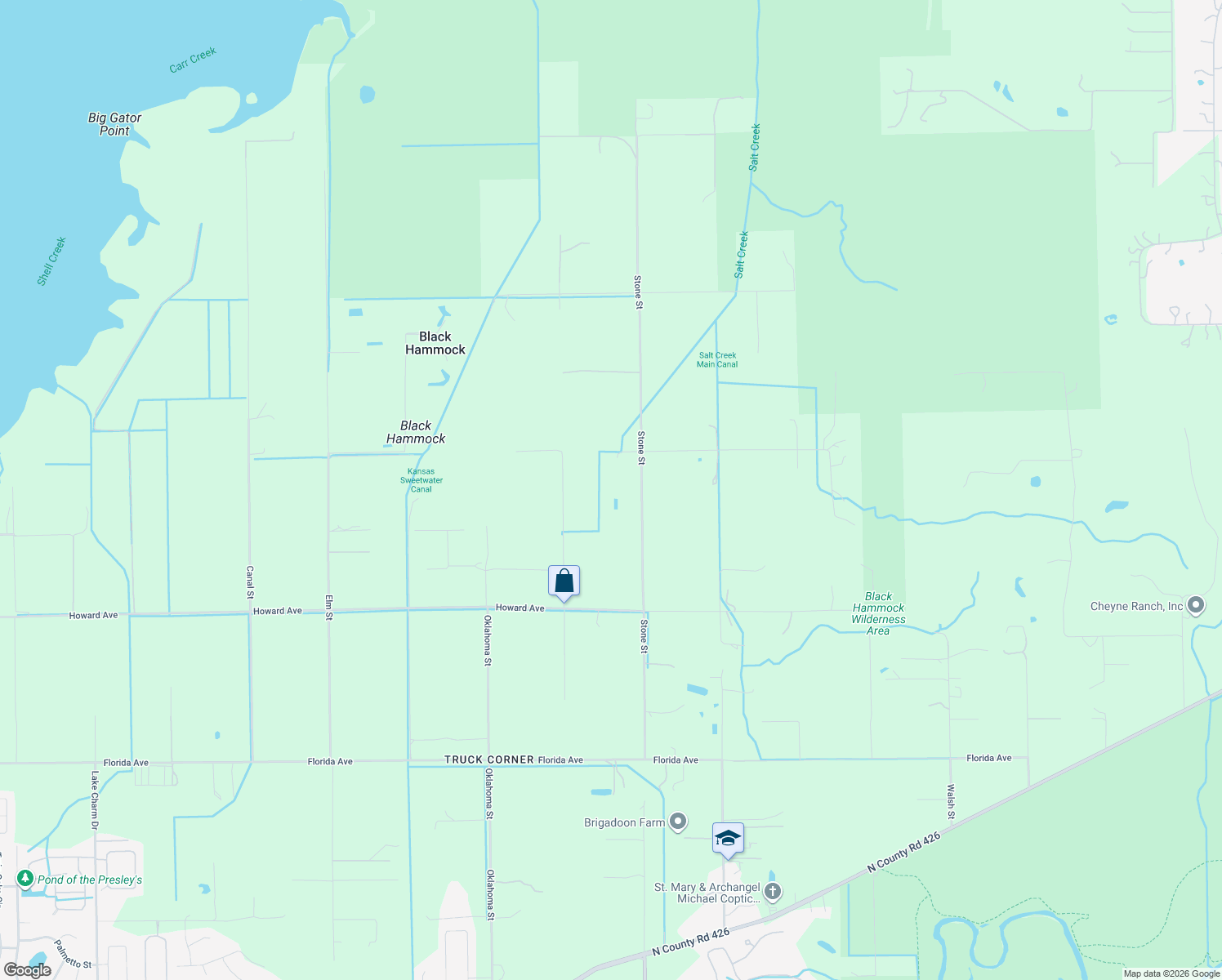 map of restaurants, bars, coffee shops, grocery stores, and more near 2435 Independence Avenue in Oviedo