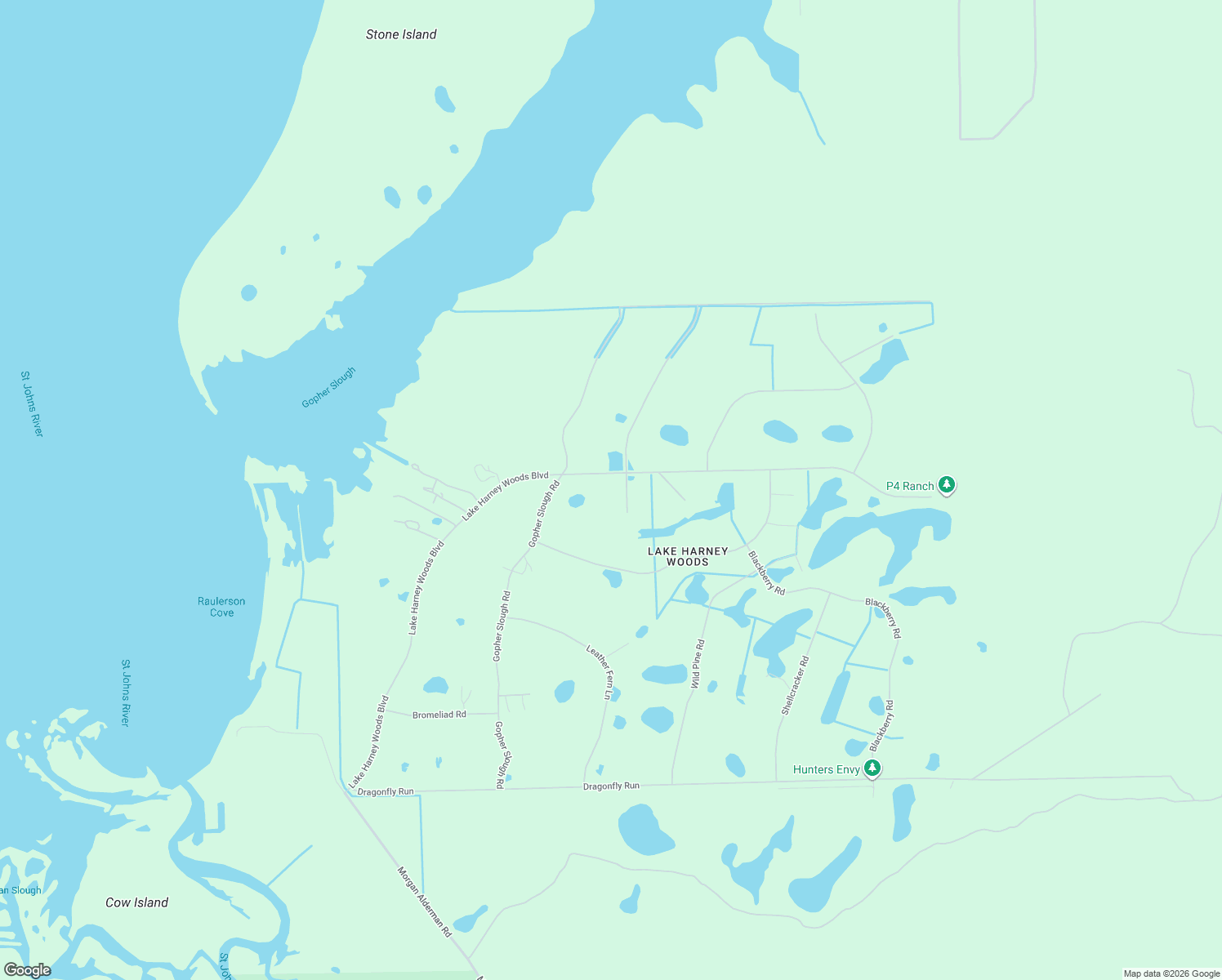 map of restaurants, bars, coffee shops, grocery stores, and more near 1190 Owl Circle in Mims