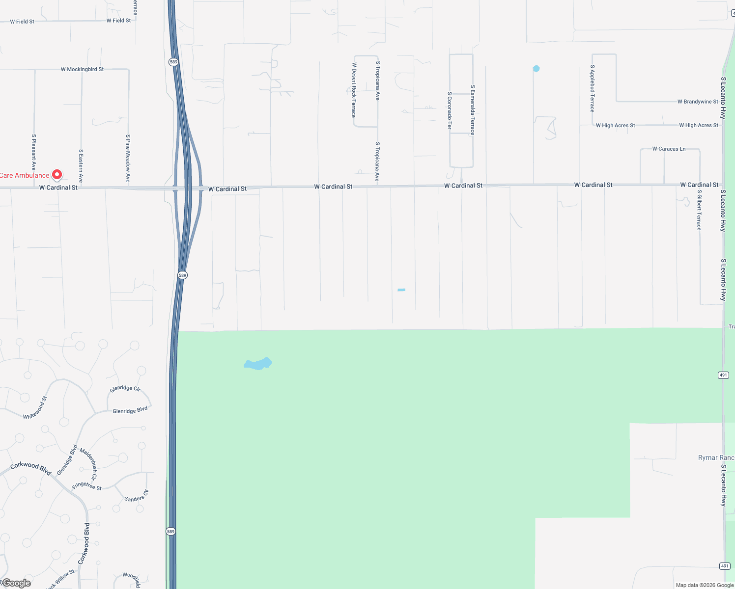 map of restaurants, bars, coffee shops, grocery stores, and more near 7310 South Irma Point in Lecanto