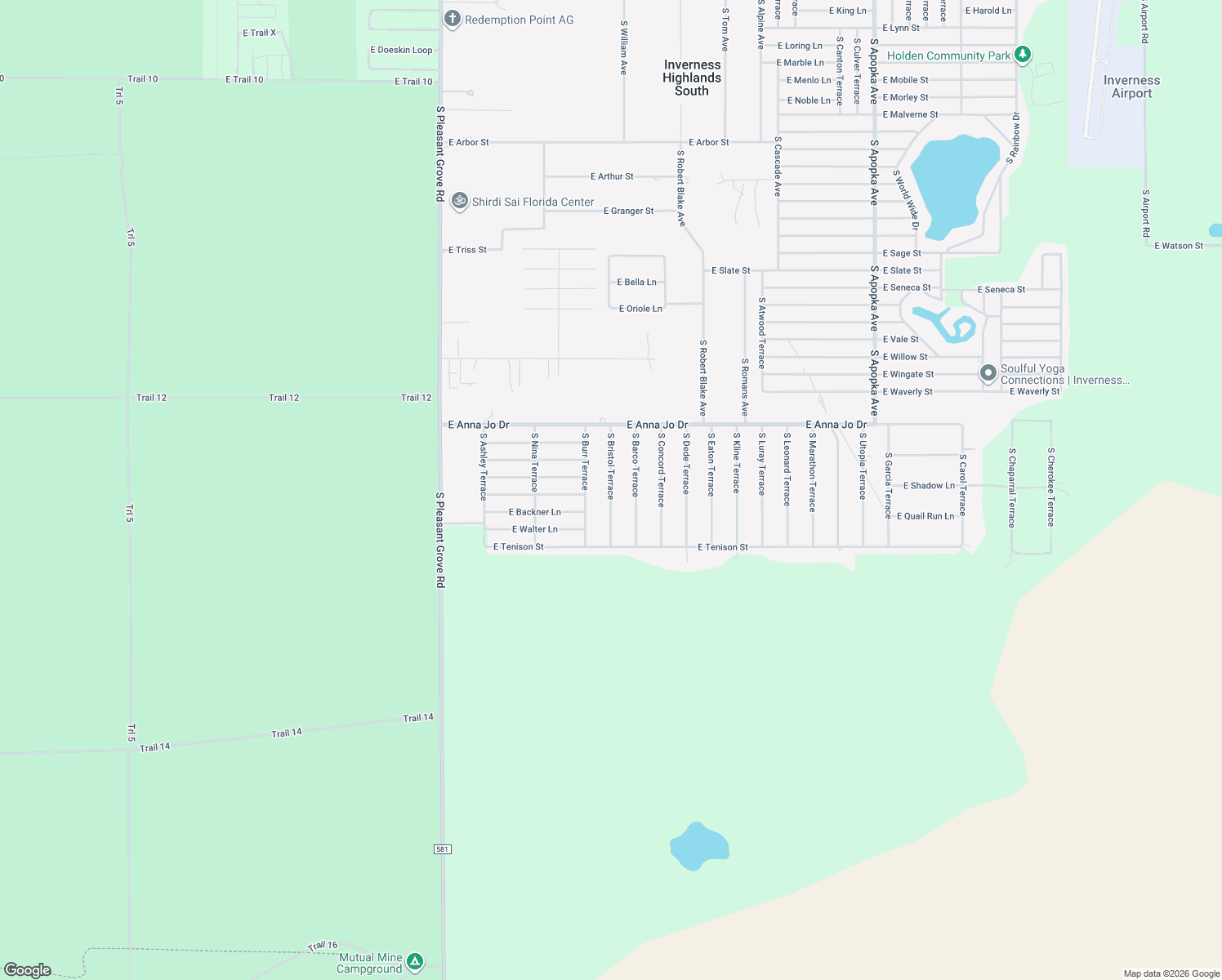 map of restaurants, bars, coffee shops, grocery stores, and more near 5611 South Bristol Terrace in Inverness