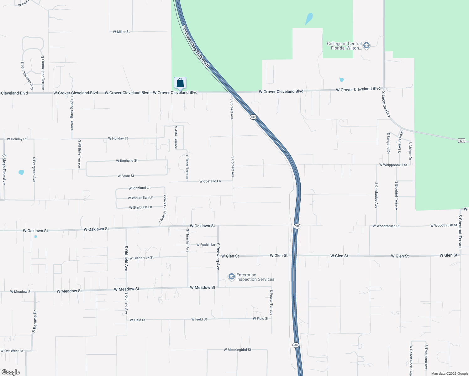 map of restaurants, bars, coffee shops, grocery stores, and more near 6285 West Donali Court in Homosassa Springs