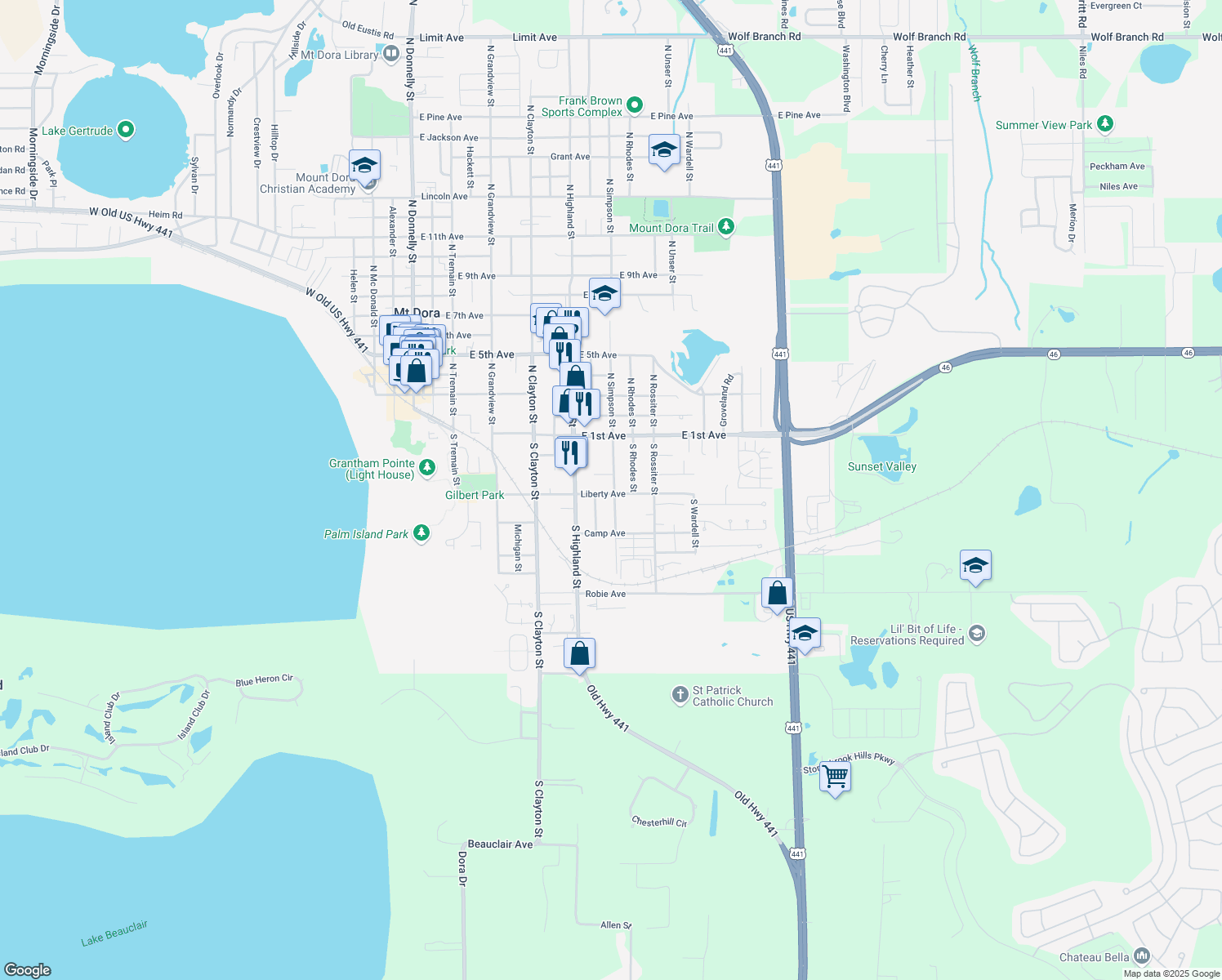 333 South Simpson Street, Mount Dora FL Walk Score