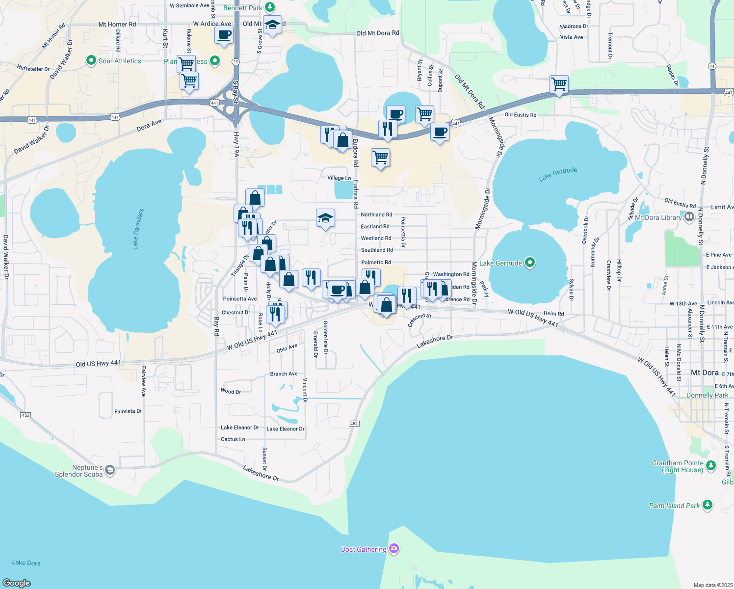 1400 Eudora Road, Mount Dora FL Walk Score