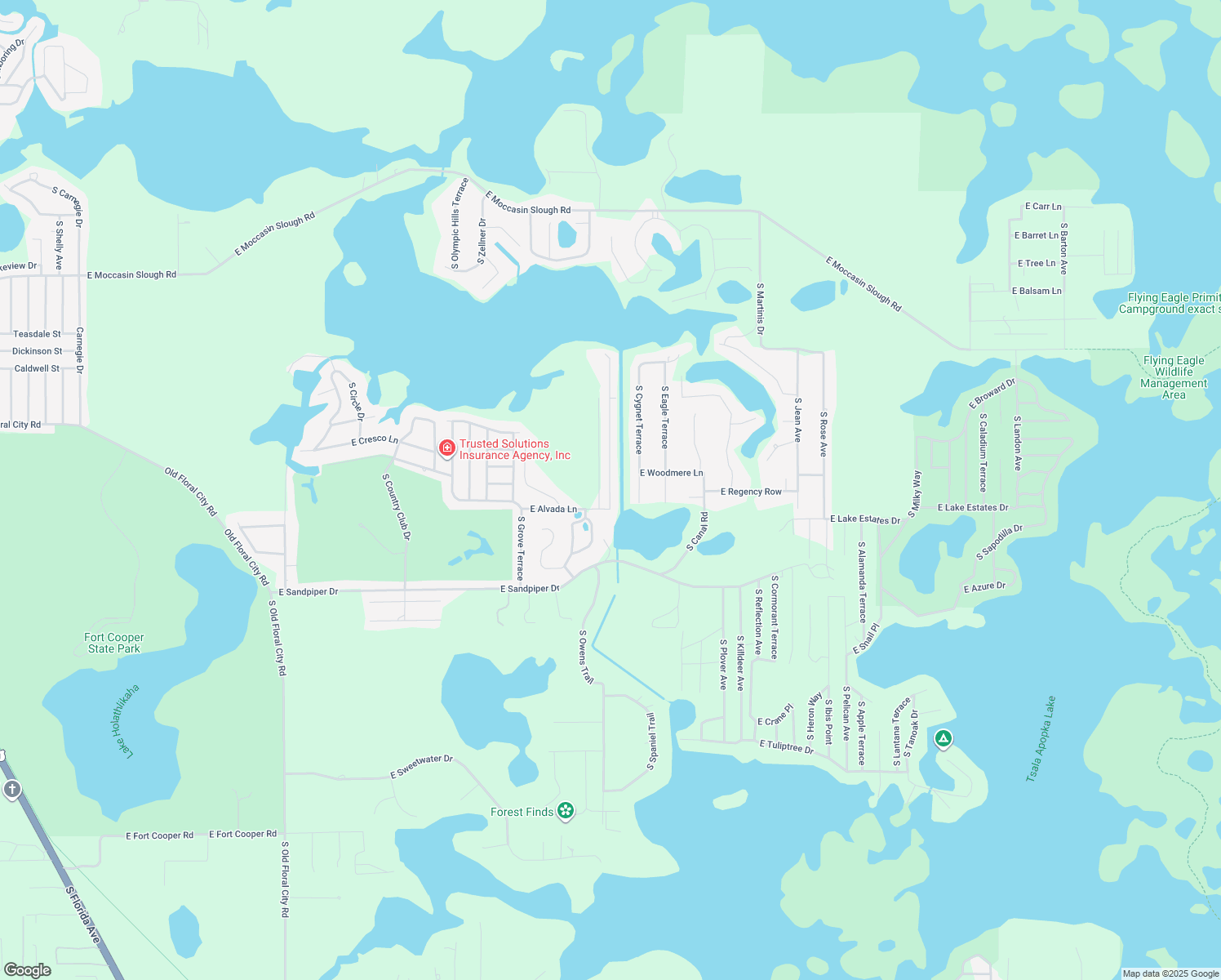 map of restaurants, bars, coffee shops, grocery stores, and more near 3215 South Buckley Point in Inverness