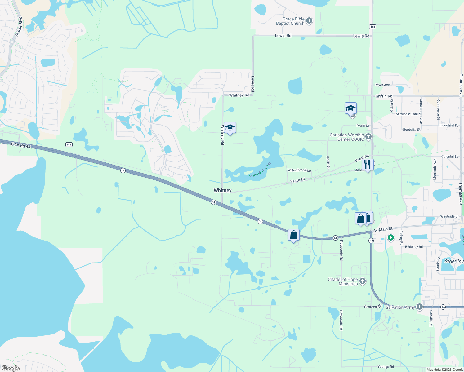 map of restaurants, bars, coffee shops, grocery stores, and more near 1035 Veech Road in Leesburg