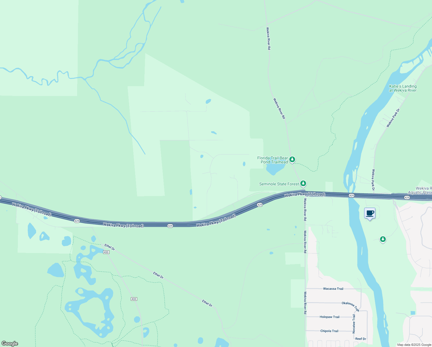 map of restaurants, bars, coffee shops, grocery stores, and more near 32200 Wekiva Pines Boulevard in Sorrento