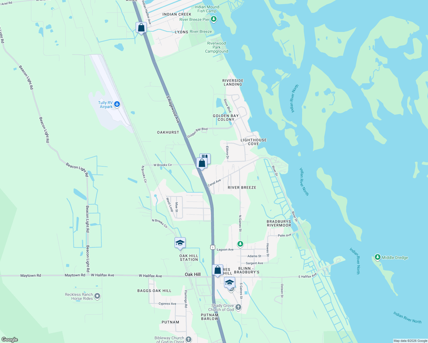 map of restaurants, bars, coffee shops, grocery stores, and more near 358 Beehive Drive in Oak Hill