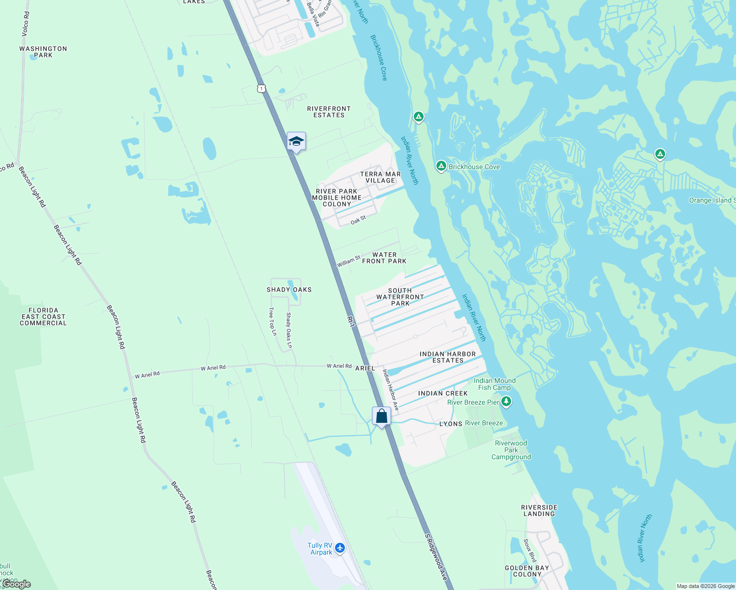 map of restaurants, bars, coffee shops, grocery stores, and more near 107 Coleman St in Edgewater