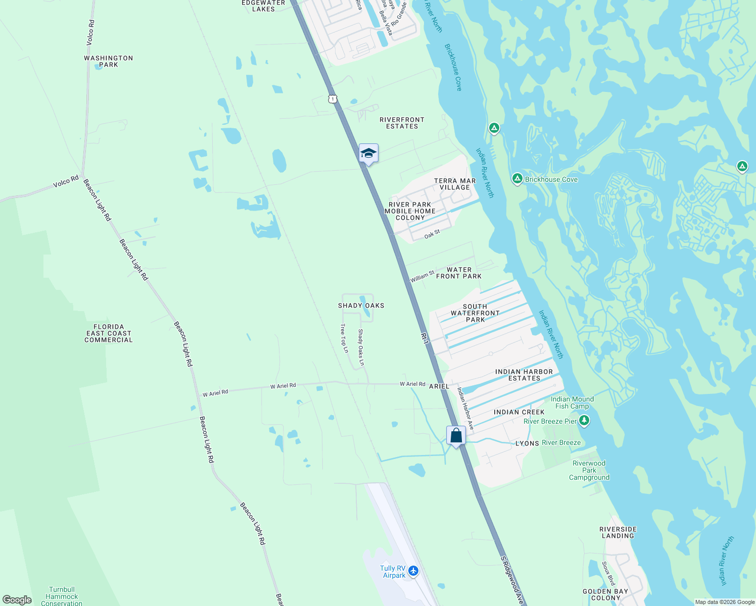 map of restaurants, bars, coffee shops, grocery stores, and more near 4593 Lake James Circle in Edgewater