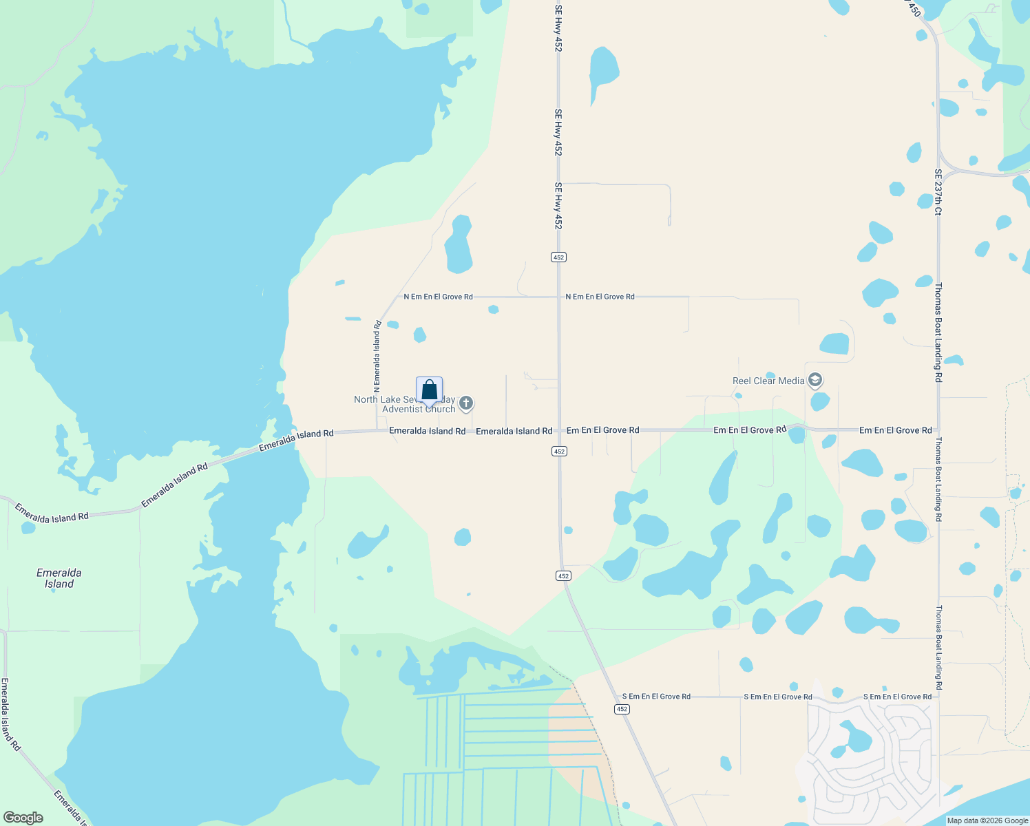 map of restaurants, bars, coffee shops, grocery stores, and more near 41375 Emeralda Island Road in Leesburg