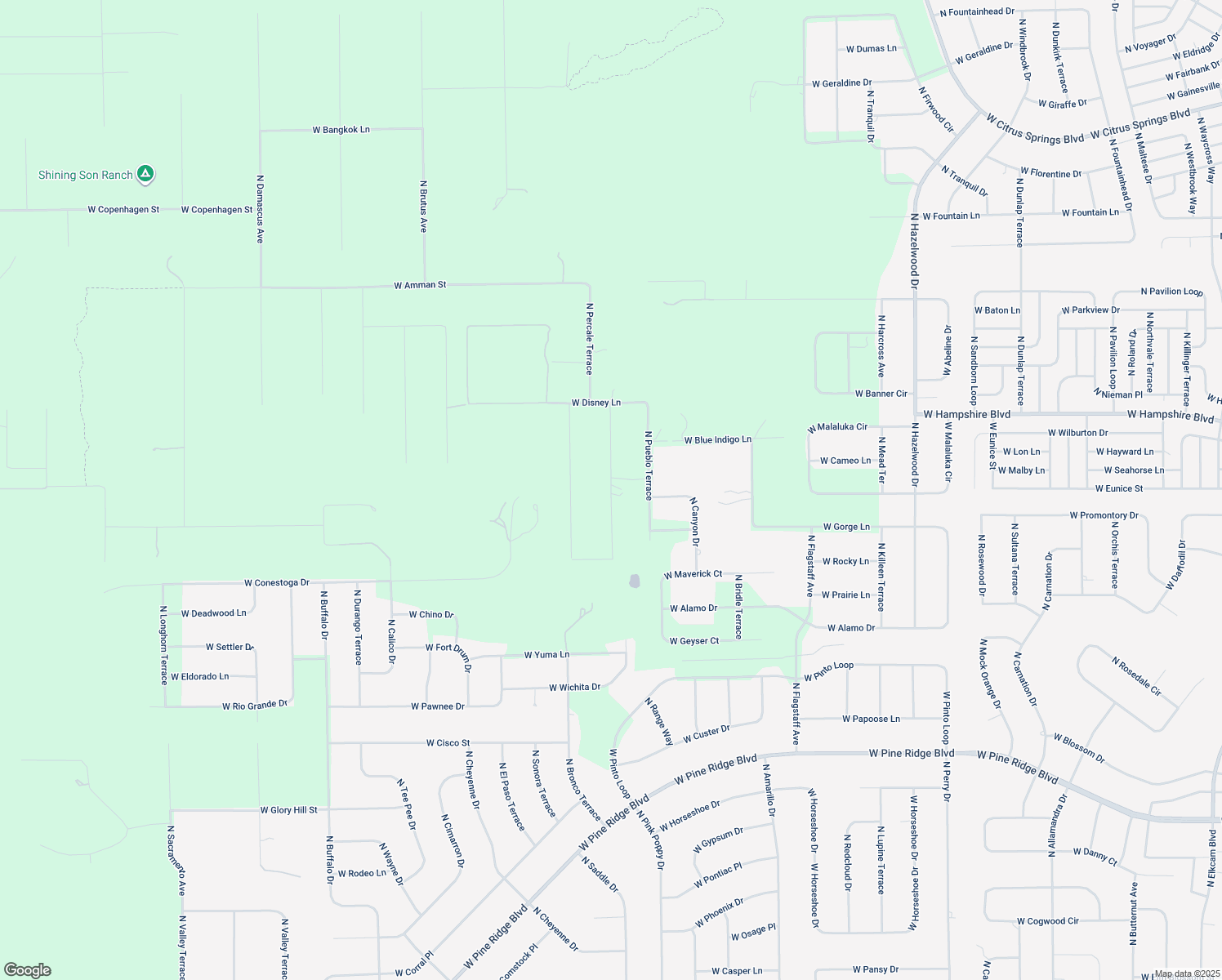 map of restaurants, bars, coffee shops, grocery stores, and more near 6215 North Panda Point in Dunnellon