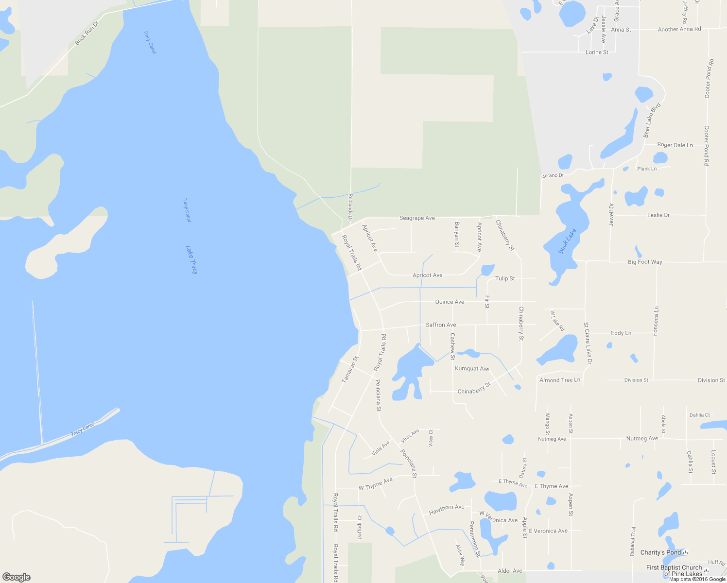 map of restaurants, bars, coffee shops, grocery stores, and more near 42603 Royal Trails Road in Eustis