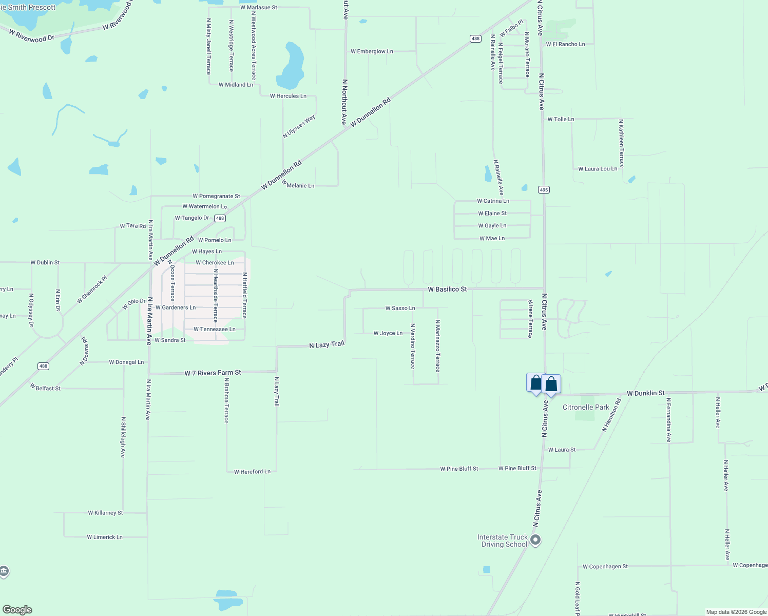 map of restaurants, bars, coffee shops, grocery stores, and more near 8836 West Sasso Lane in Crystal River