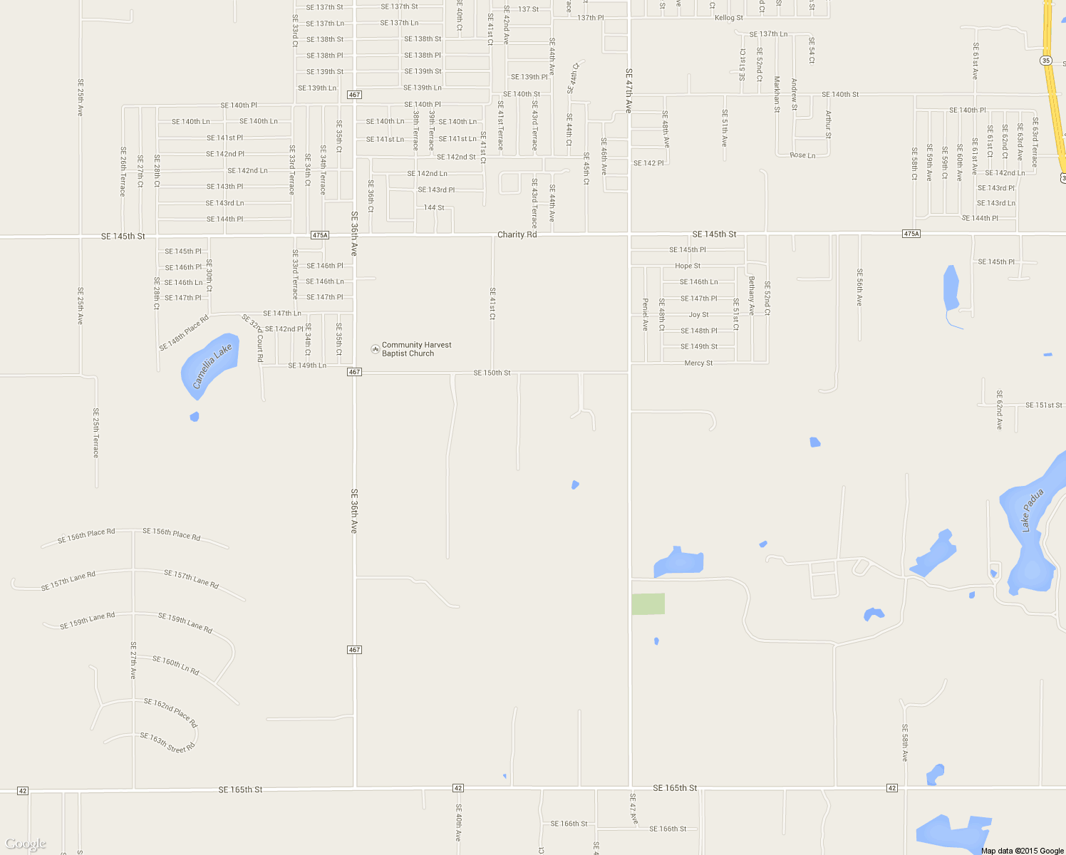 map of restaurants, bars, coffee shops, grocery stores, and more near 4300 Southeast 150th Street in Summerfield