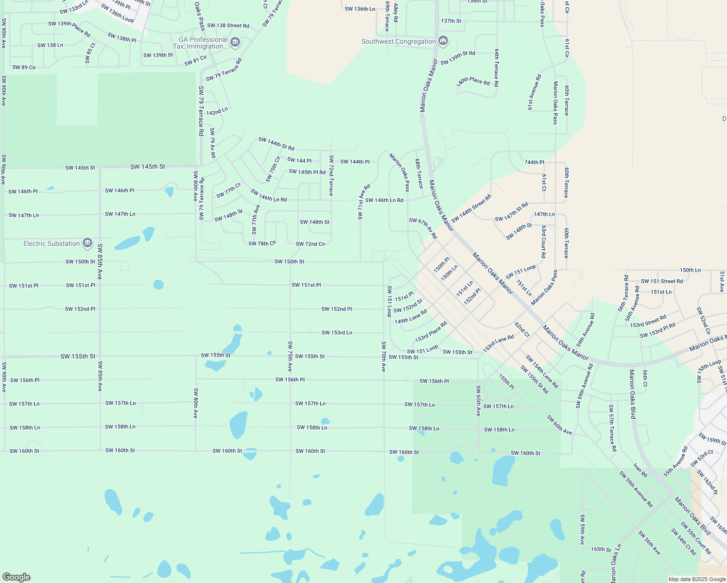 map of restaurants, bars, coffee shops, grocery stores, and more near 7100 Southwest 151st Place in Dunnellon