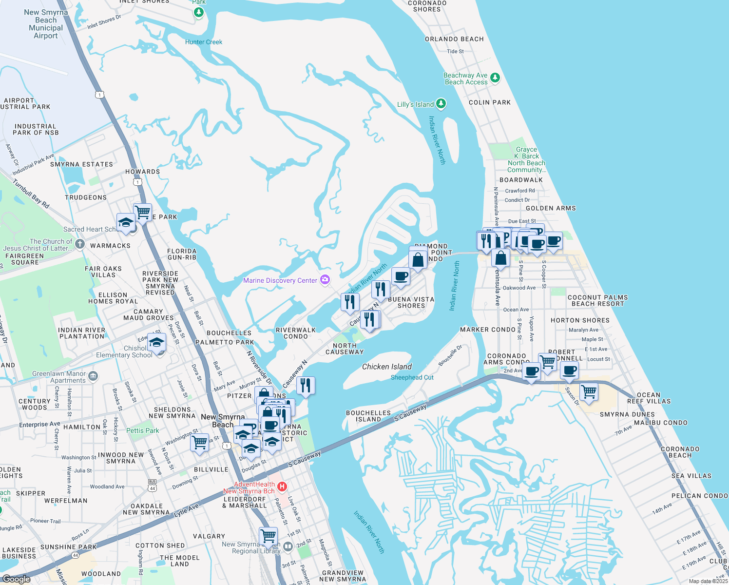 251 The Middle Way, New Smyrna Beach FL Walk Score
