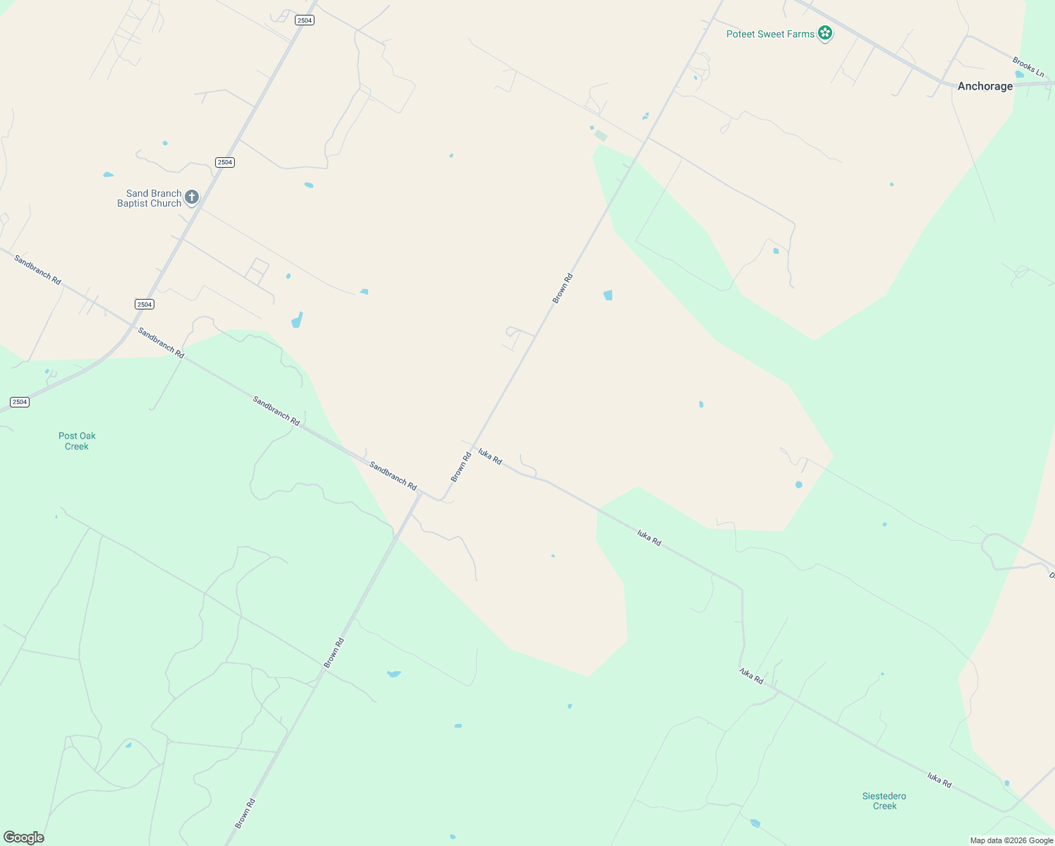 map of restaurants, bars, coffee shops, grocery stores, and more near 125 Iuka Road in Poteet