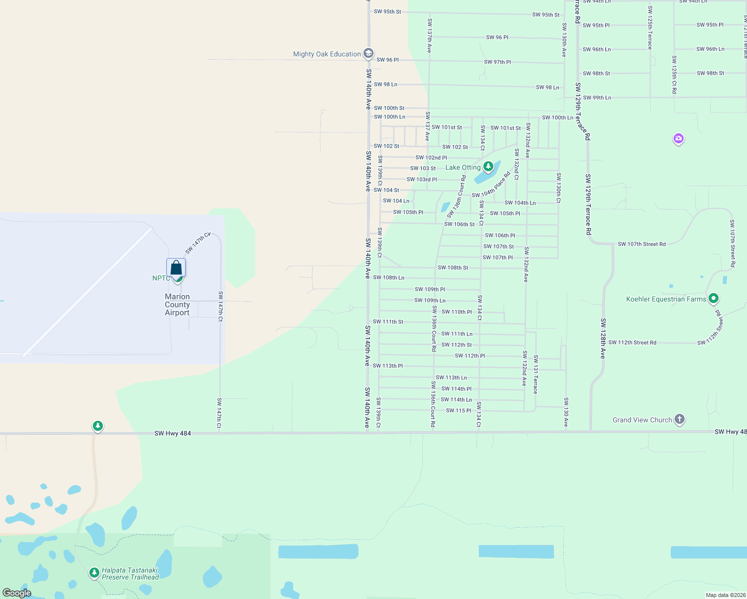 map of restaurants, bars, coffee shops, grocery stores, and more near 10976 Southwest 139th Court in Dunnellon