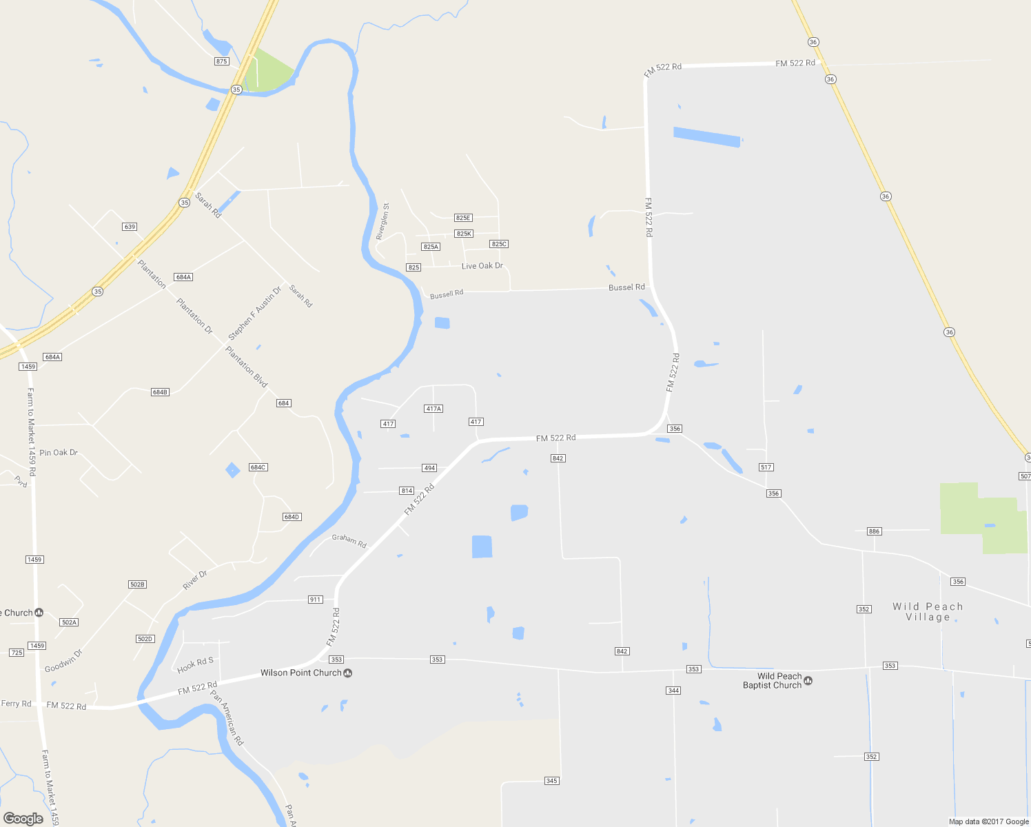 map of restaurants, bars, coffee shops, grocery stores, and more near 2668 FM 522 Road in Brazoria