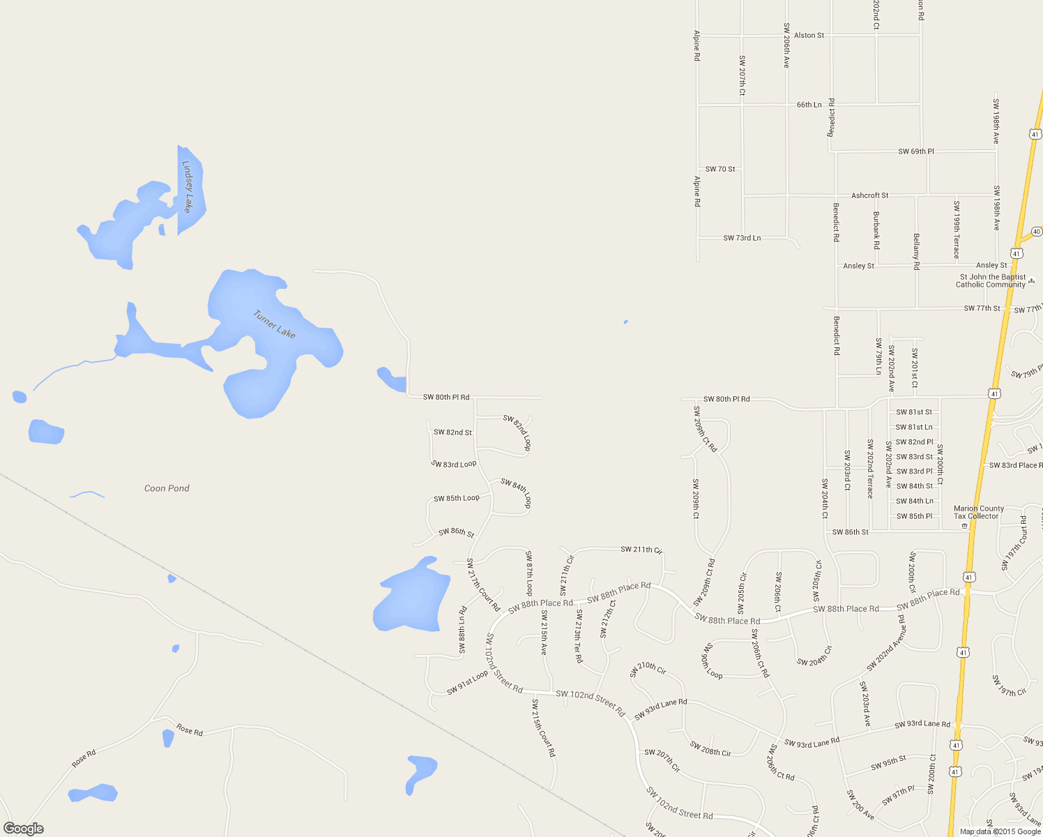 map of restaurants, bars, coffee shops, grocery stores, and more near 8130 Southwest 215th Terrace in Dunnellon