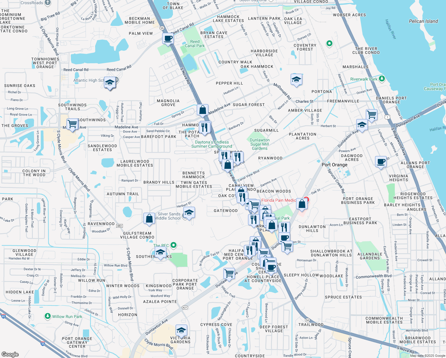 1040 Herbert Street, Port Orange FL Walk Score