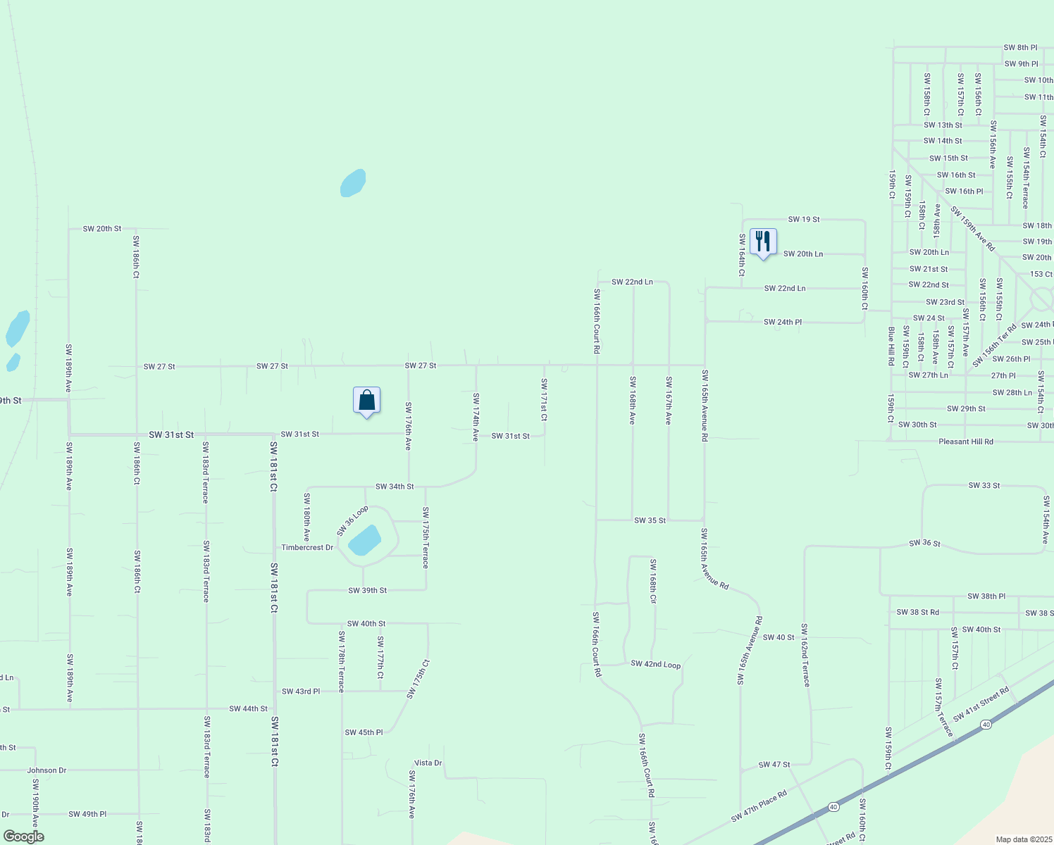 map of restaurants, bars, coffee shops, grocery stores, and more near 3020 Southwest 171st Court in Dunnellon