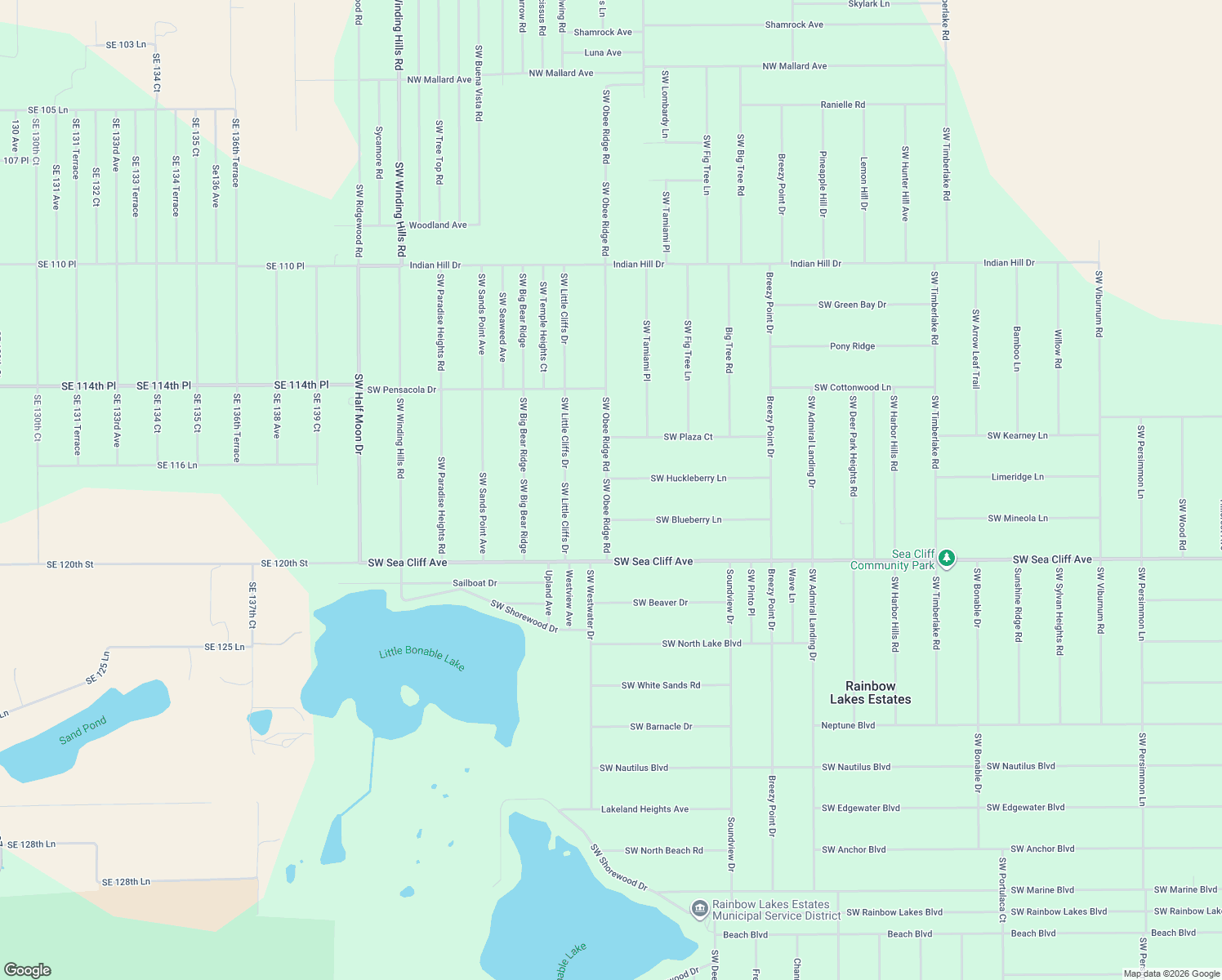 map of restaurants, bars, coffee shops, grocery stores, and more near 2101 Southwest Obee Ridge Road in Dunnellon