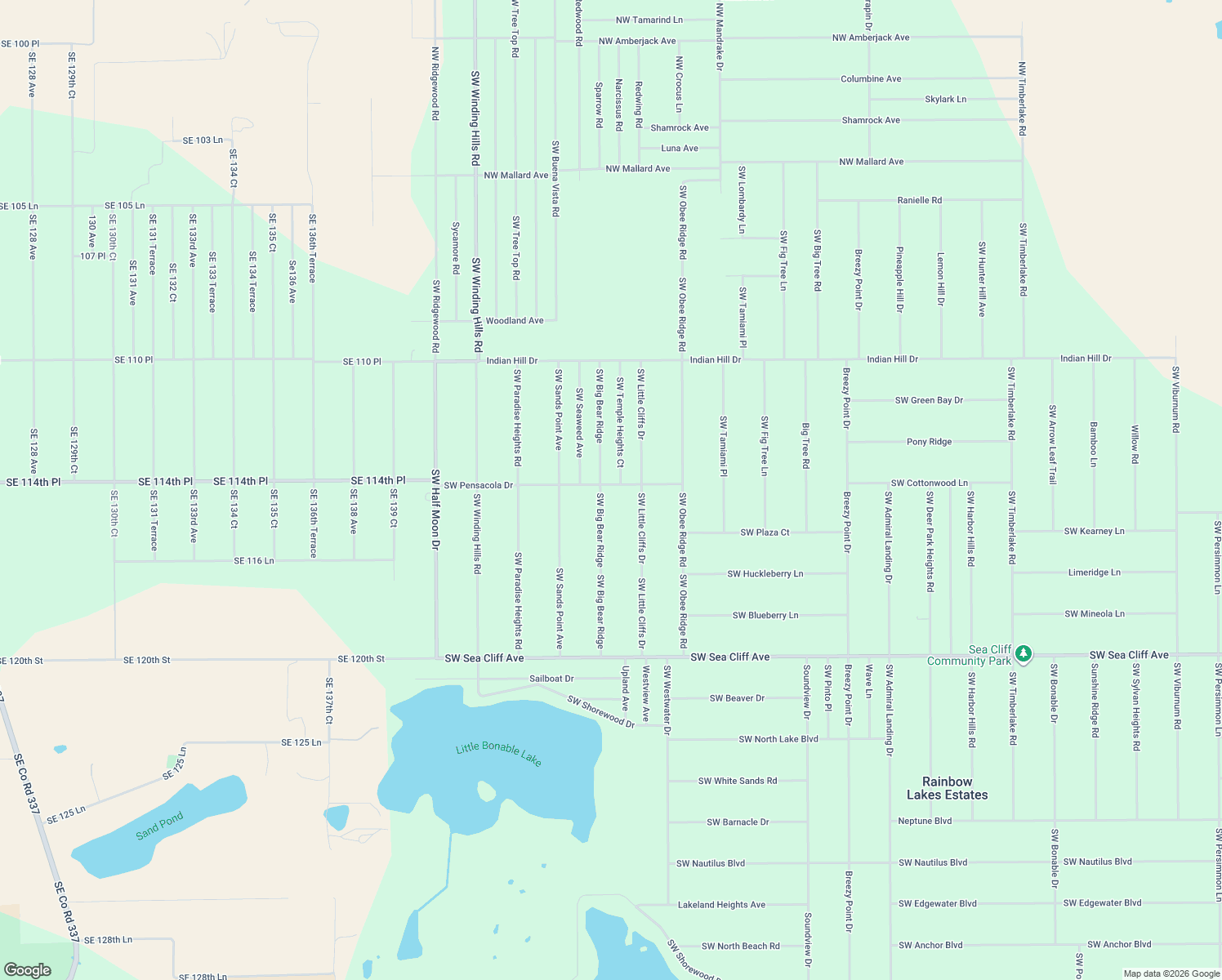 map of restaurants, bars, coffee shops, grocery stores, and more near 1613 Southwest Big Bear Ridge in Dunnellon