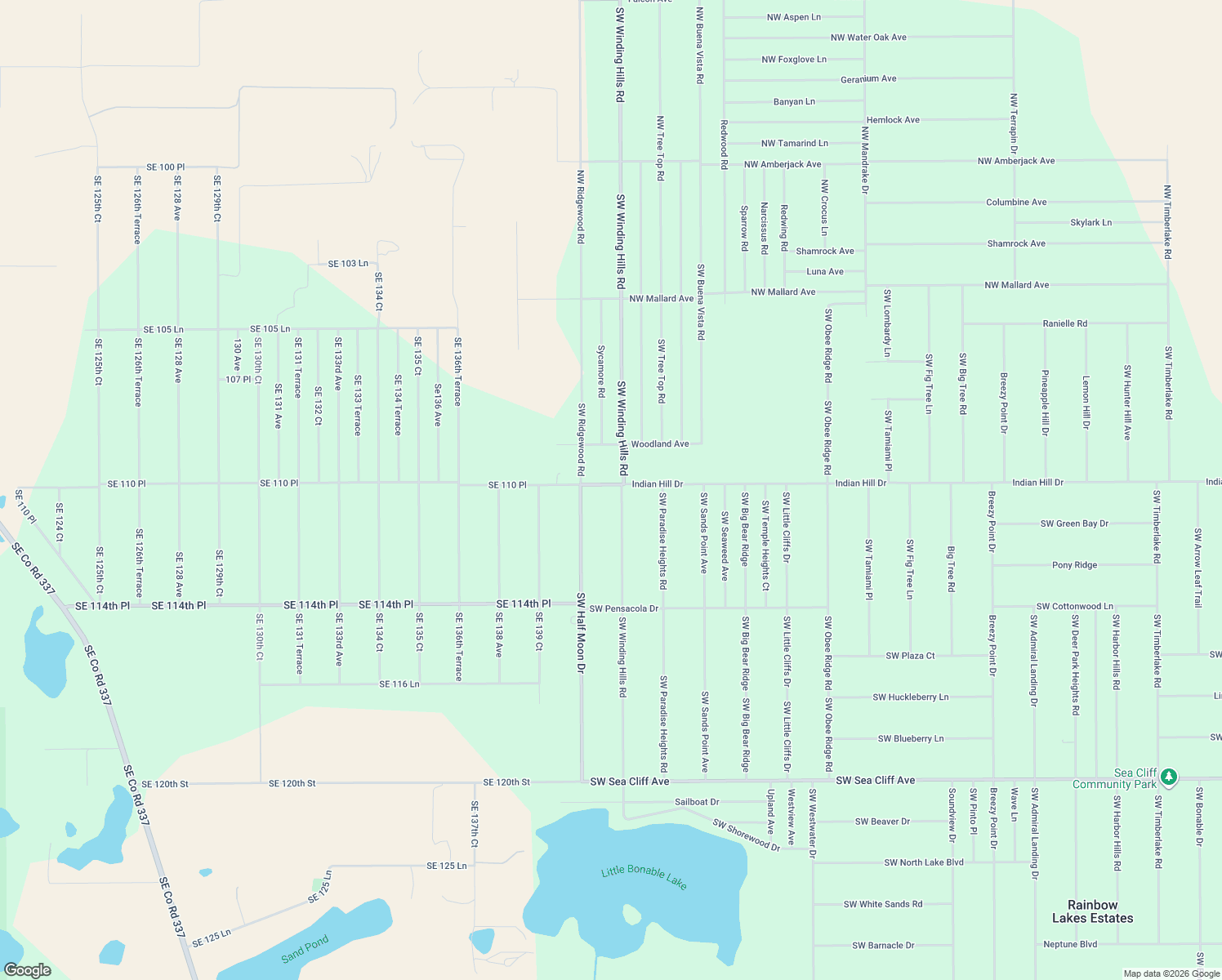 map of restaurants, bars, coffee shops, grocery stores, and more near 24828 Indian Hill Drive in Dunnellon