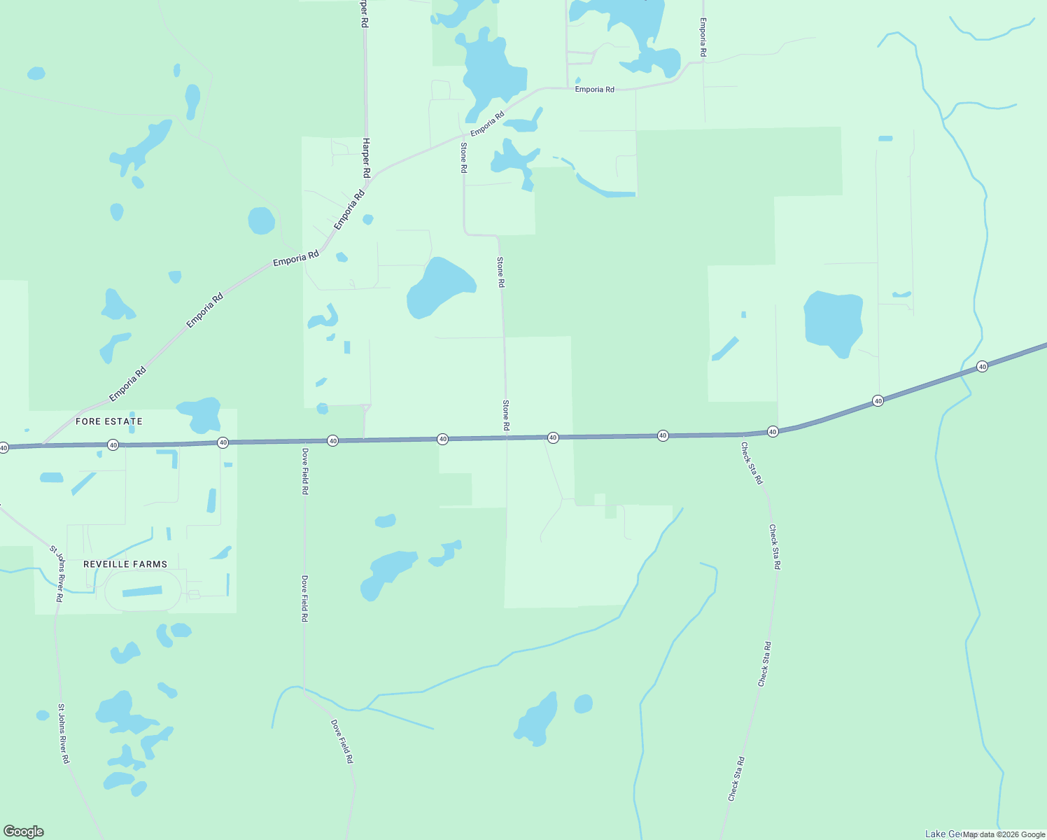 map of restaurants, bars, coffee shops, grocery stores, and more near 1975 Stone Road in Pierson