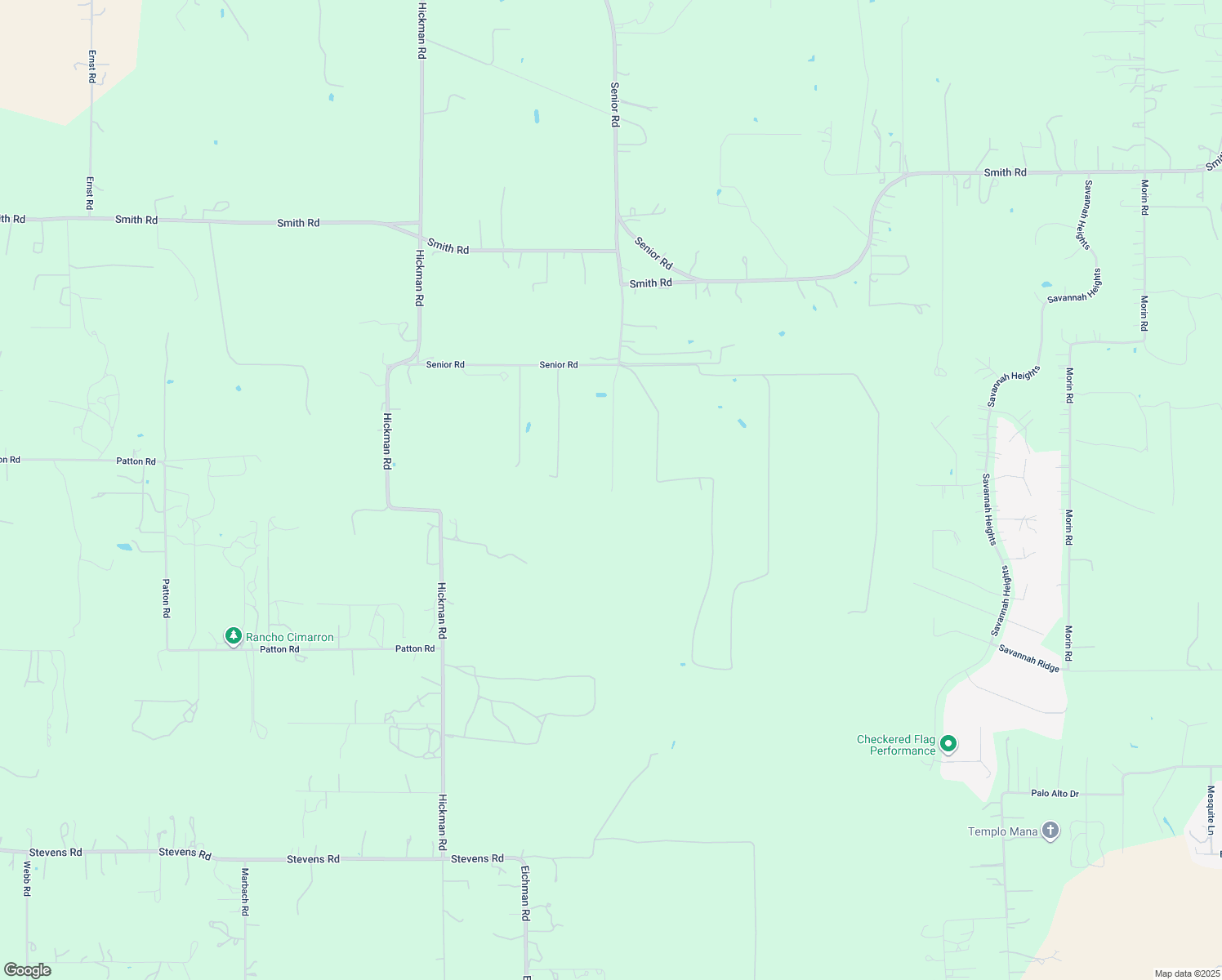 map of restaurants, bars, coffee shops, grocery stores, and more near 22101 Senior Rd in Von Ormy