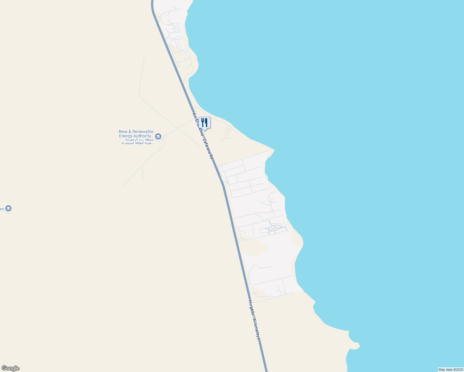 map of restaurants, bars, coffee shops, grocery stores, and more near in Ain Sokhna
