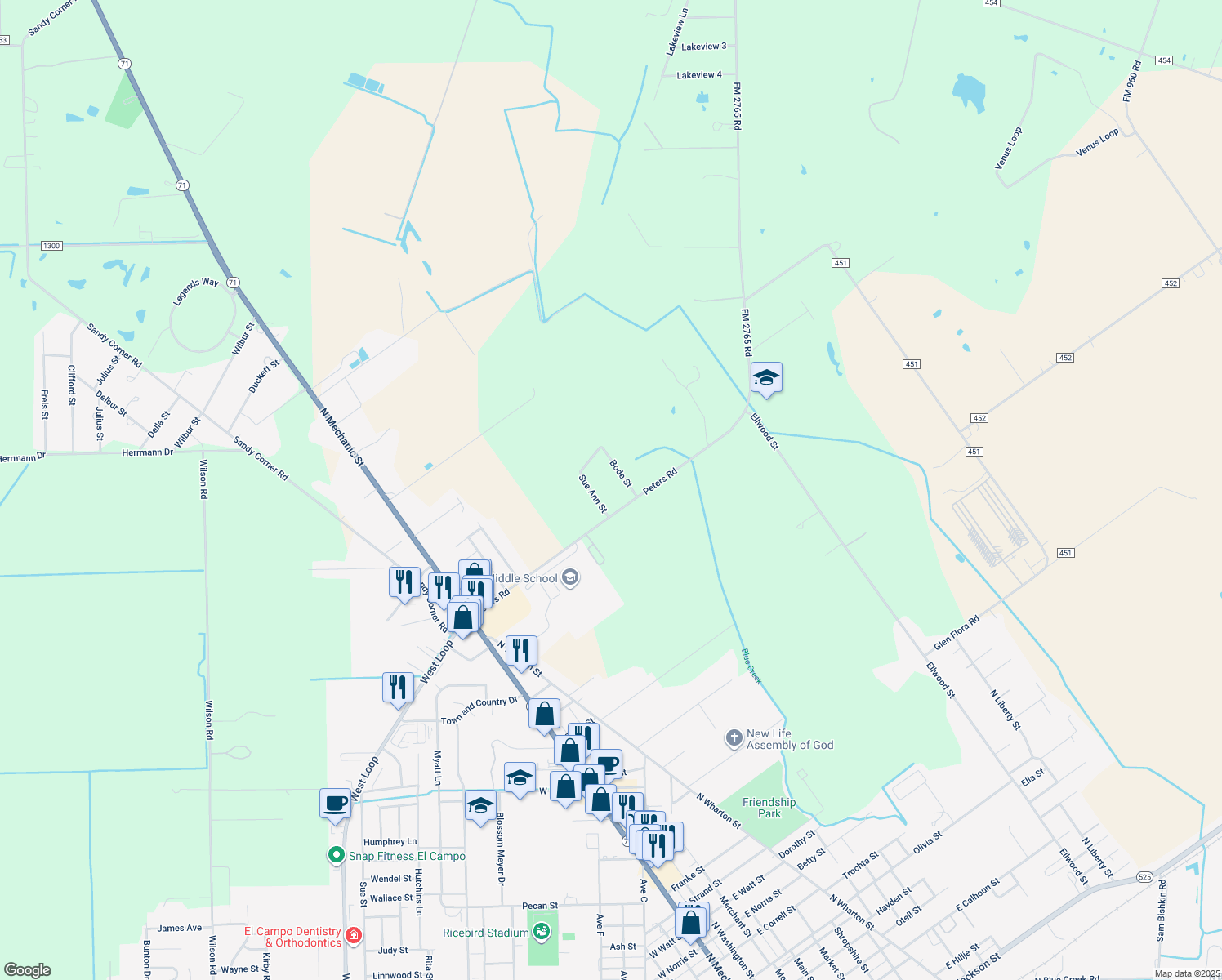 El Campo TX Walk Score