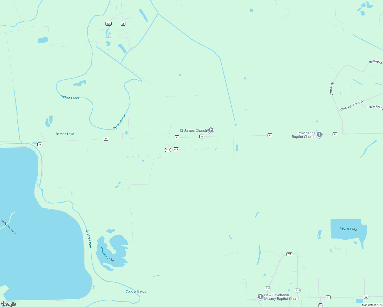 map of restaurants, bars, coffee shops, grocery stores, and more near 2801 County Road 444 in Angleton