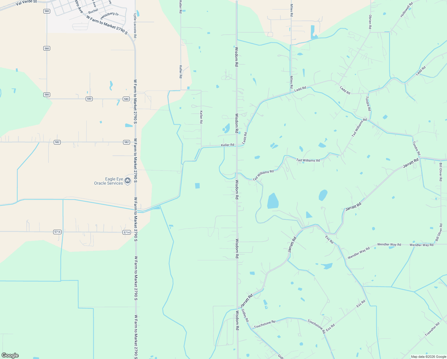 map of restaurants, bars, coffee shops, grocery stores, and more near 14205 Wisdom Road in Atascosa