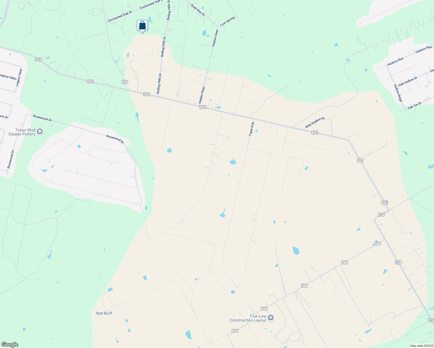 map of restaurants, bars, coffee shops, grocery stores, and more near 161 Scenic Hills Dr in La Vernia