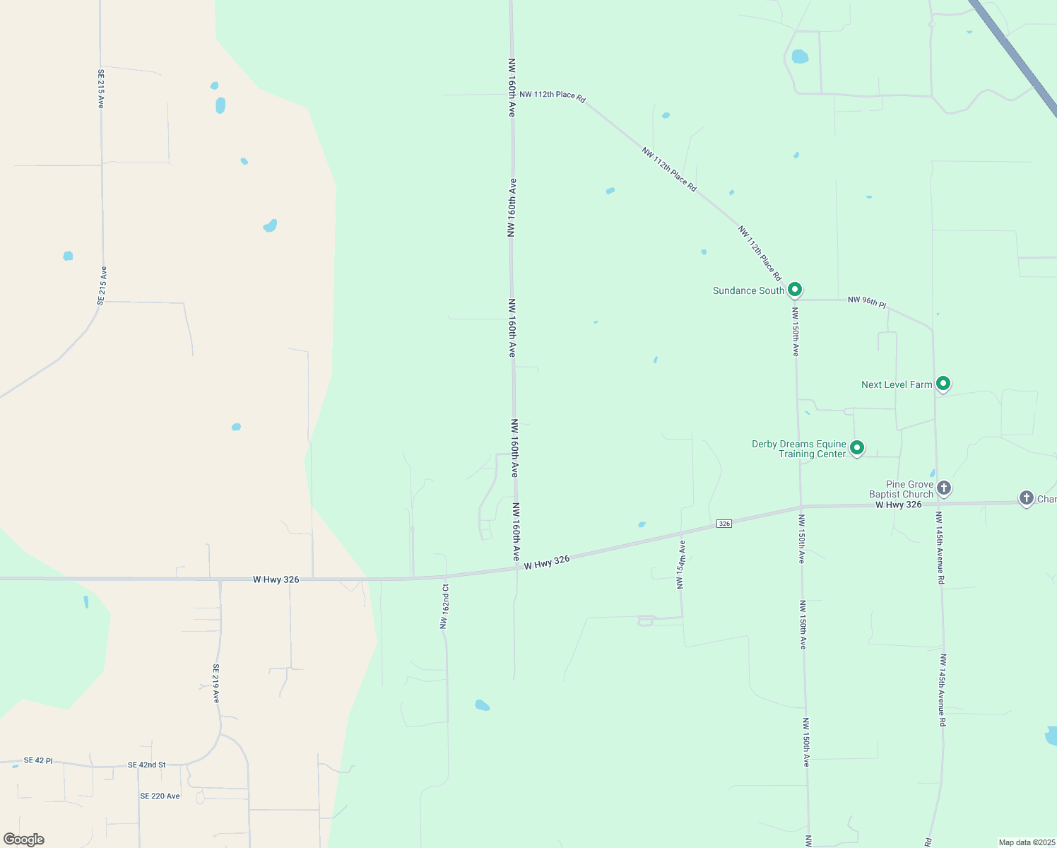 map of restaurants, bars, coffee shops, grocery stores, and more near 9249 Northwest 160th Avenue in Morriston