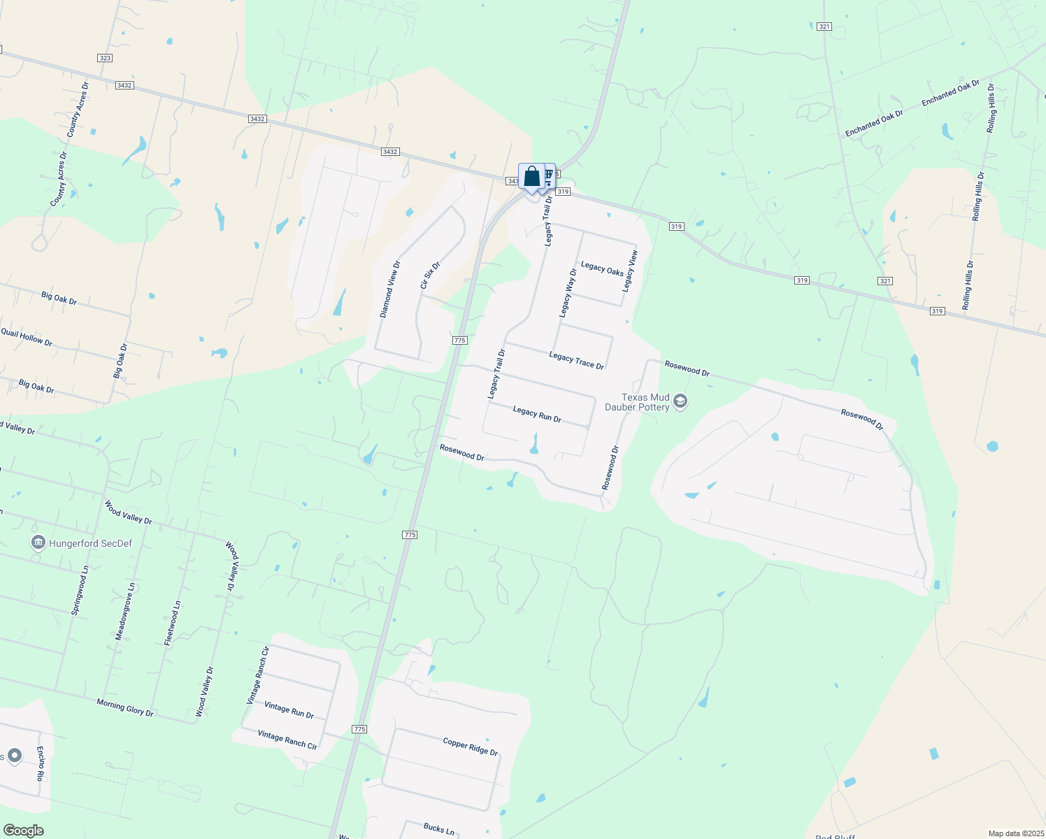 map of restaurants, bars, coffee shops, grocery stores, and more near 112 Legacy Run Drive in La Vernia